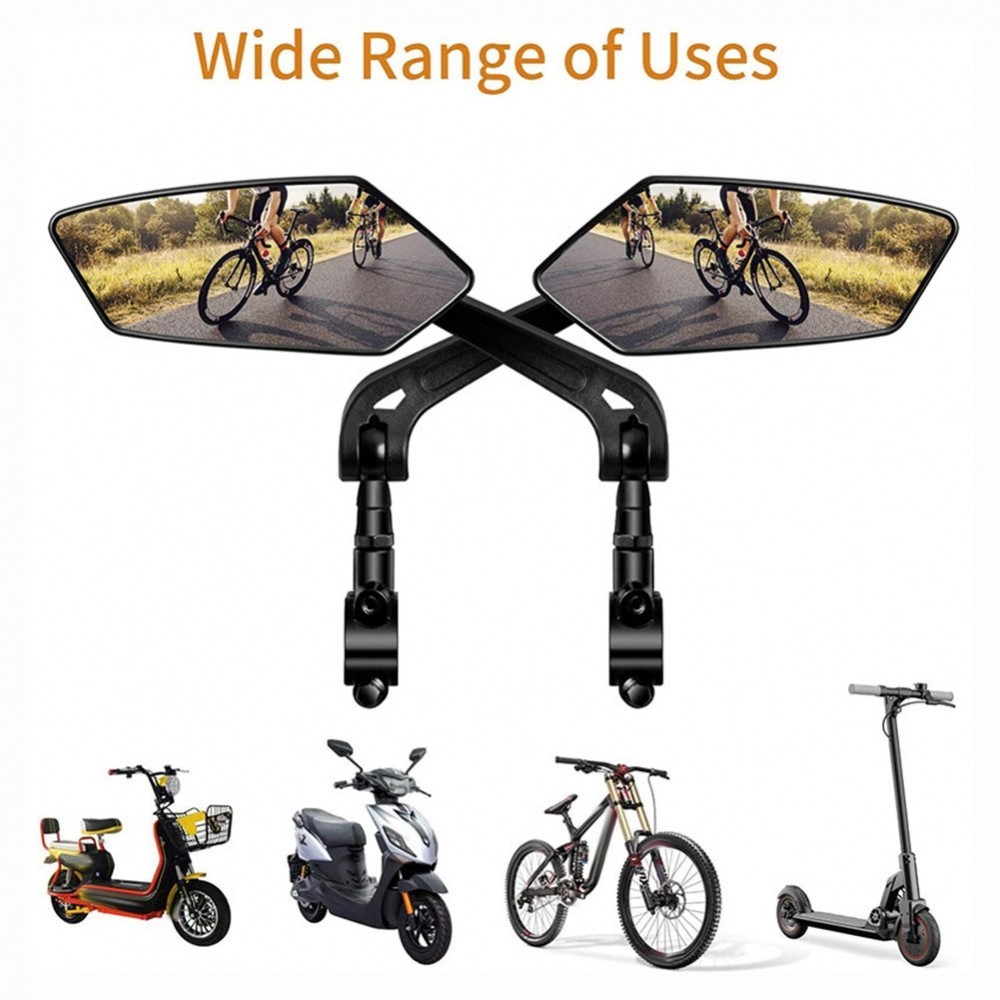 自行車後視鏡 360 度旋轉調節  適用單車電動車機車反光鏡