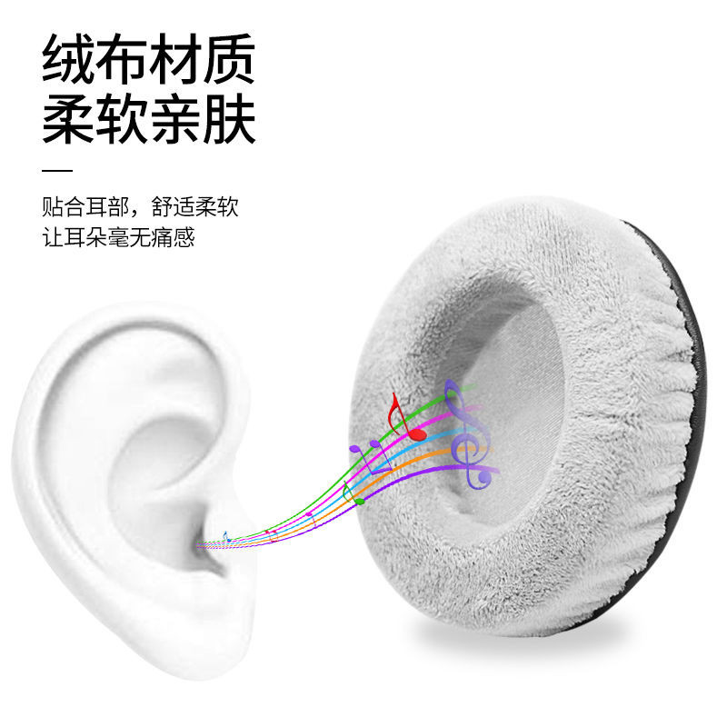 高品質現貨 萊尹適用於1MORE/萬魔H1005 H1707耳機套頭戴式電競遊戲耳罩85mm
