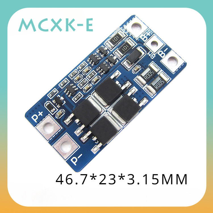 Mcxk-e 8.4v 18650鋰電池保護板2S 10A 7.4V 18650平衡功能提供良好的過載保護