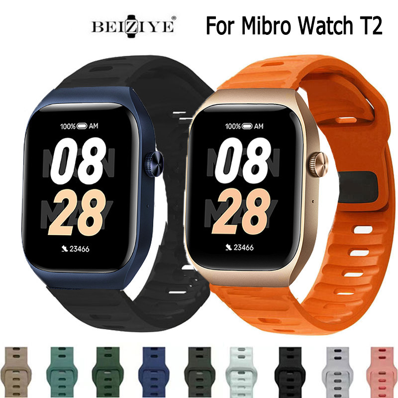 Mibro Watch T2矽膠運動錶帶Watch T2 硅膠錶帶