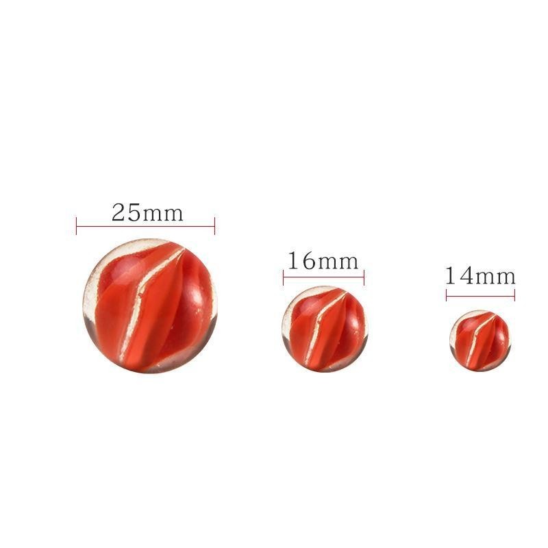 【玻璃珠】14mm玻璃球25mm玻璃珠彈珠機專用玻璃珠子大小彈珠遊戲機吉童遊戲