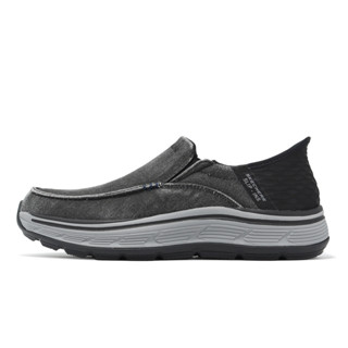 Skechers 帆船鞋 Remaxed-Fenick Slip-Ins 男鞋 深灰 套入式 ACS 204839BLK