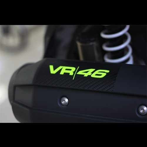 改裝貼AGV羅西GP VR 46碳纖維底貼紙途途車貼適應排氣管車頭車身