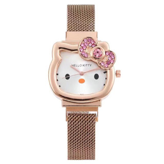 現貨 Hello Kitty手錶 韓風時尚 鋼帶石英手錶 女生手錶 不鏽鋼卡通手錶 水鑽腕錶 可愛時尚配件 交換禮物