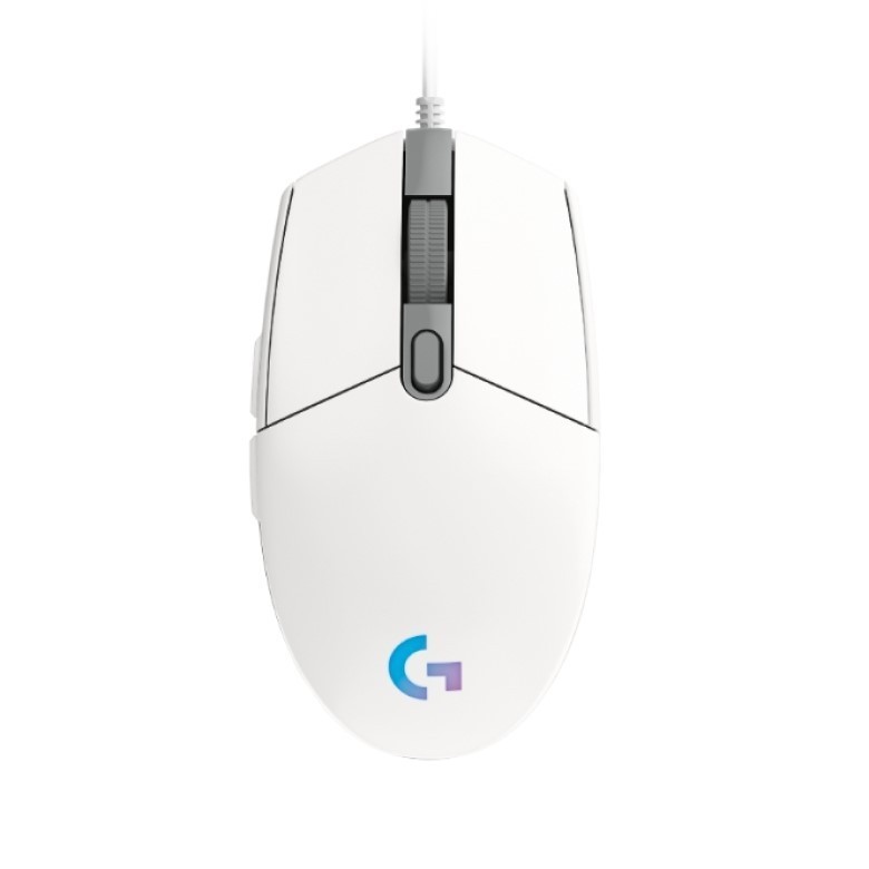 羅技 G102 -LIGHTSYNC遊戲滑鼠(白色)[大買家]