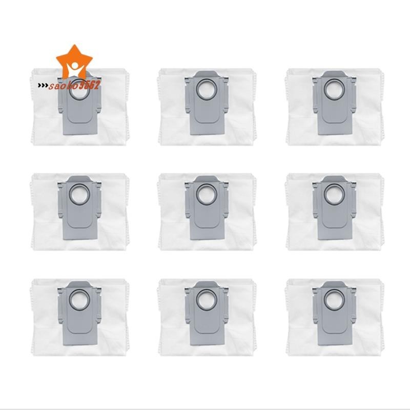 9 件套防塵袋更換配件零件吸塵器配件適用於 Roborock S8 S8 PLUS S8+ S8 Pro Ultra G