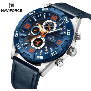 Naviforce 運動男士手錶頂級品牌豪華軍用手錶計時碼表石英防水原裝商務男時鐘