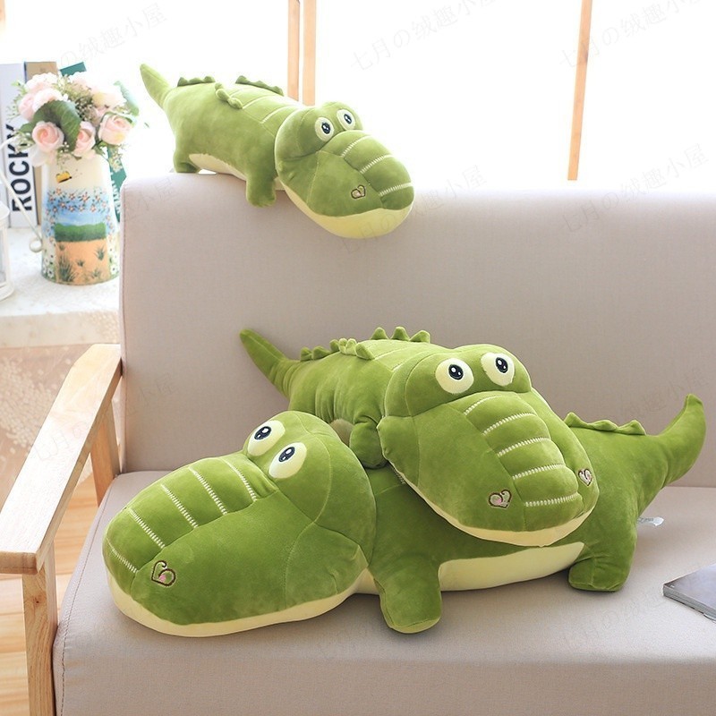 【新品上架】 超萌可愛鱷魚娃娃羽絨棉毛絨玩具 鱷魚公仔抱枕 生日禮物 女生禮物 交換禮物