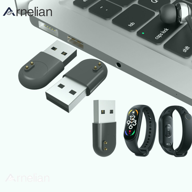 XIAOMI Arnelian 便攜式迷你 Usb 充電器智能手環手錶充電底座適配器兼容小米手環 7 6 5