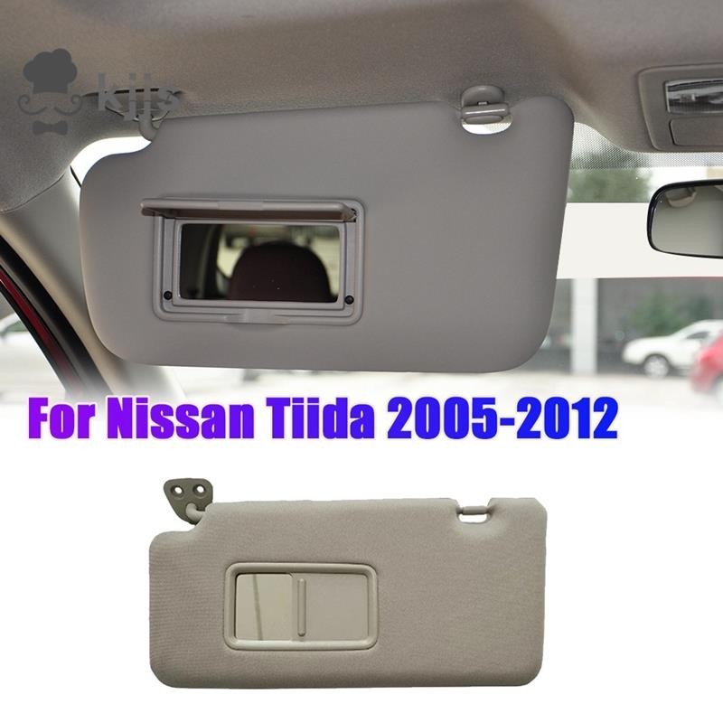 NISSAN 備件汽車左側遮陽板帶鏡子 96401-ED500-A178 適用於日產騏達 2005-2012 遮陽化妝鏡