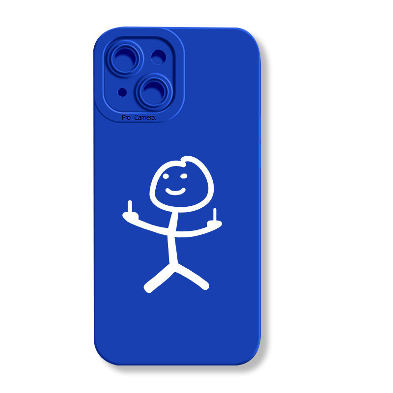 克萊因藍Magsafe磁吸14Pro手機殼適用iPhone12無線充電蘋果13pro惡搞蘋果14plus全包13prom