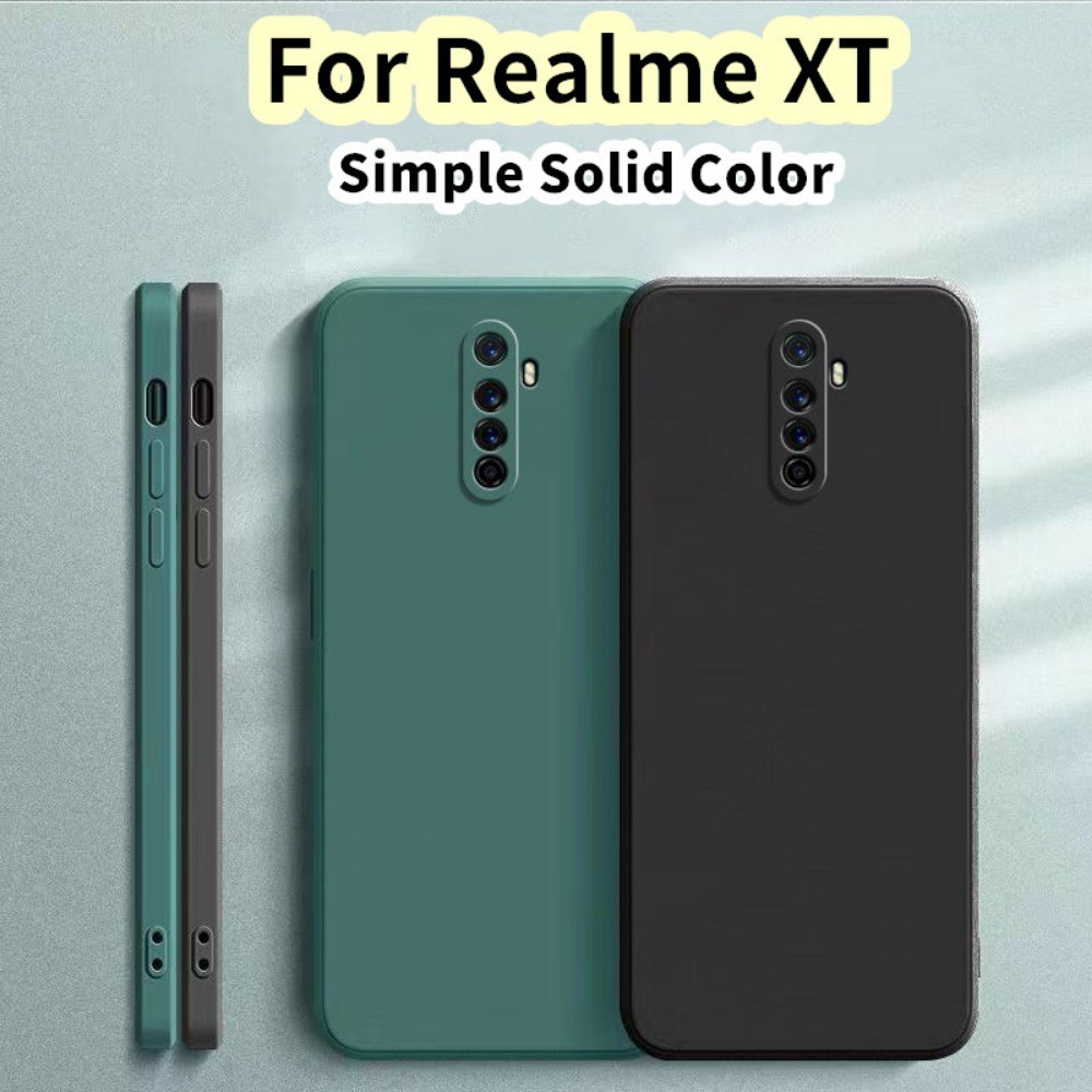 【Case Home】適用於 Realme XT 矽膠全保護殼防污彩色手機殼保護套
