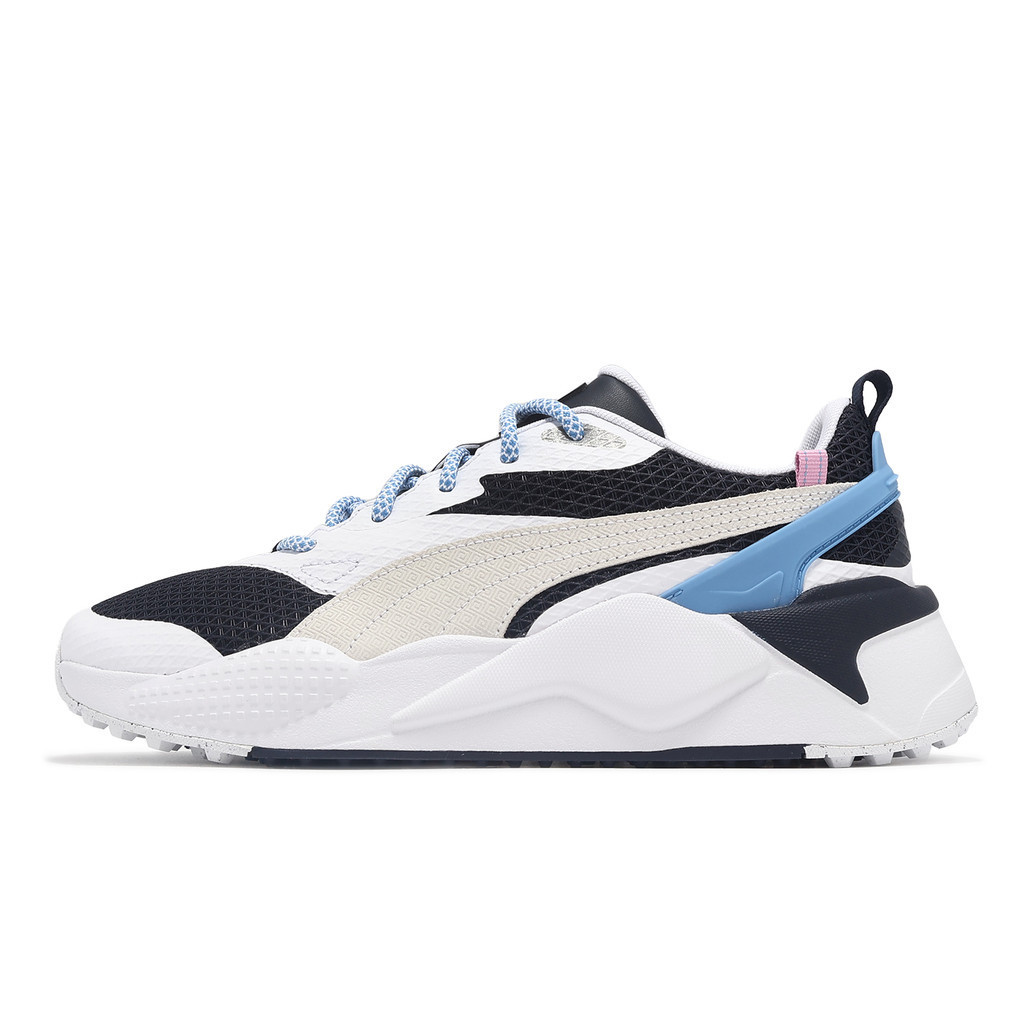 Puma X PTC GS-X Efekt 高爾夫球鞋 男鞋 白 藍 聯名款 防水鞋面 [ACS] 30978001