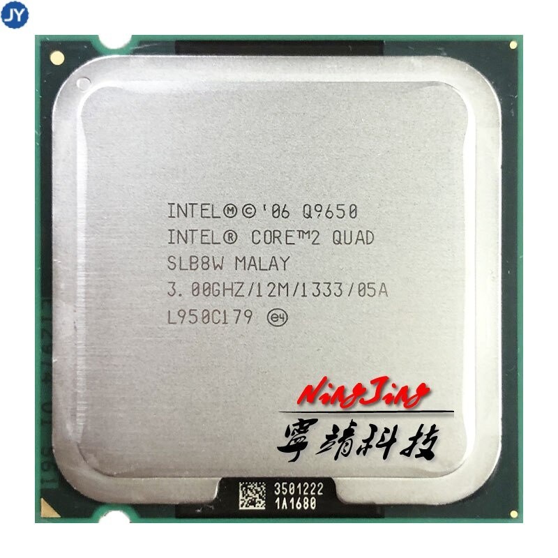 【現貨】英特爾酷睿 2 quad q9650 3.0 GHz 四核四核 CPU 處理器 12m 95W LGA 775