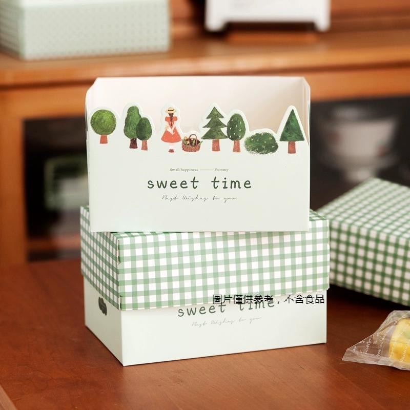 【現貨】【吐司盒】ins 綠豆糕 包裝盒子 烘焙 蛋糕 糯米船 曲奇 餅乾 六一 兒童節 甜甜圈 麵包