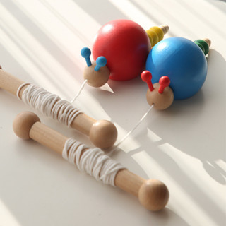 木製兒童玩具 趣味極速蝸牛玩具 寶寶動手動腦積木 手眼協調玩具