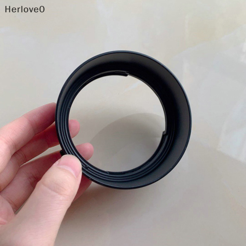 Herlove ES65B 鏡頭遮光罩遮陽罩替換 ES-65B 適用於佳能 RF 50mm F1.8 STM, RF 5