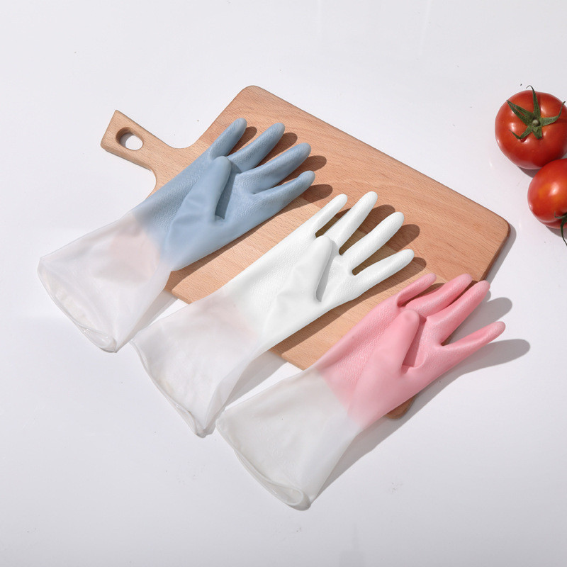 家務手套 洗碗 廚房手套 洗菜手套 短版 漸變色 家務 清潔手套 皮手套 家居 工廠直供