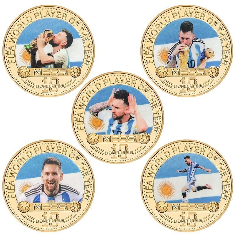 Lionel Messi 球星周邊紀念硬幣  壓鑄金屬幣 徽章