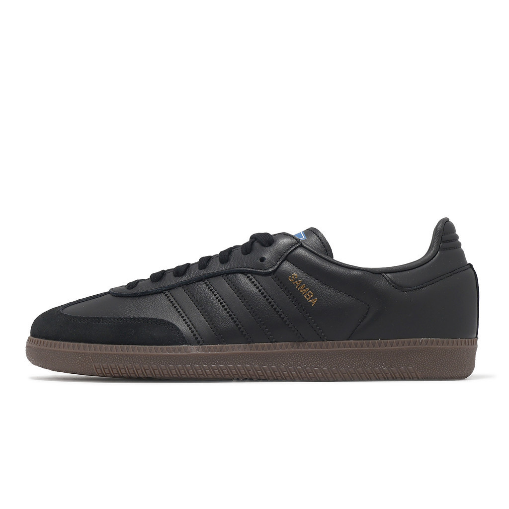 adidas 休閒鞋 Samba OG 男鞋 女鞋 黑 金標 膠底 德訓鞋 三葉草 愛迪達 [ACS] IE3438