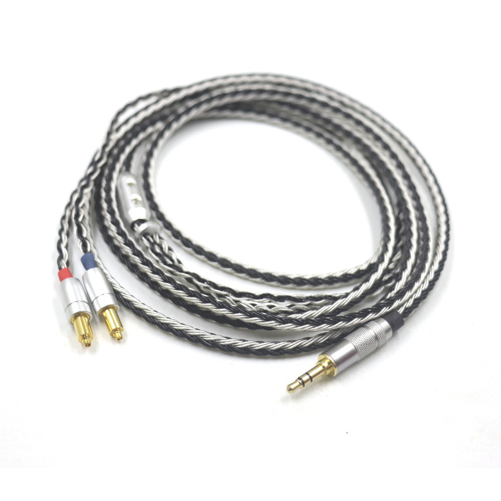 16 芯黑色白色編織 2.5 3.5 4.4mm XLR 平衡耳機線用於 SRH1540 SRH1840 SRH1440