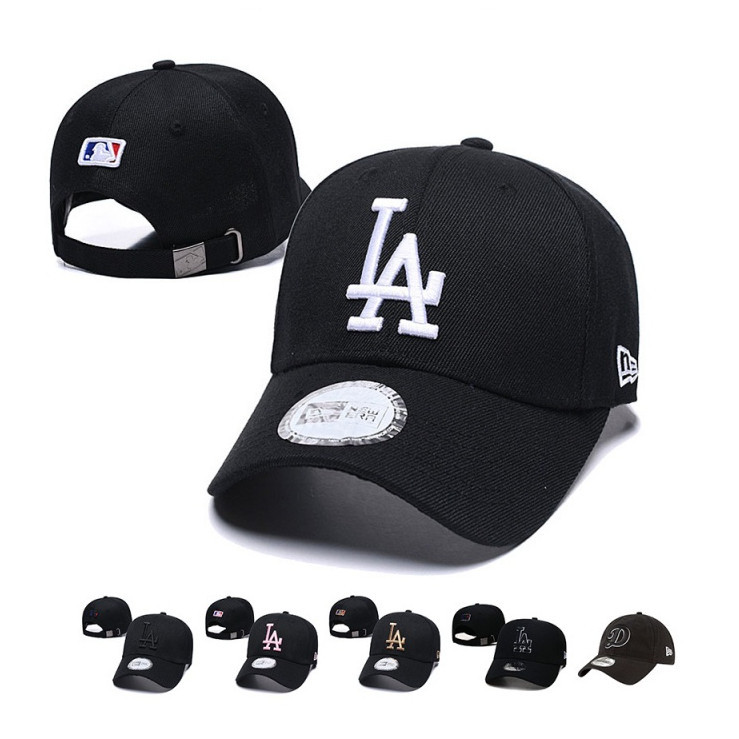 彎帽款 黑 MLB 洛杉磯道奇 Los Angeles Dodgers 嘻哈帽 遮陽防晒帽 棒球帽 男女通用 滑板帽 X