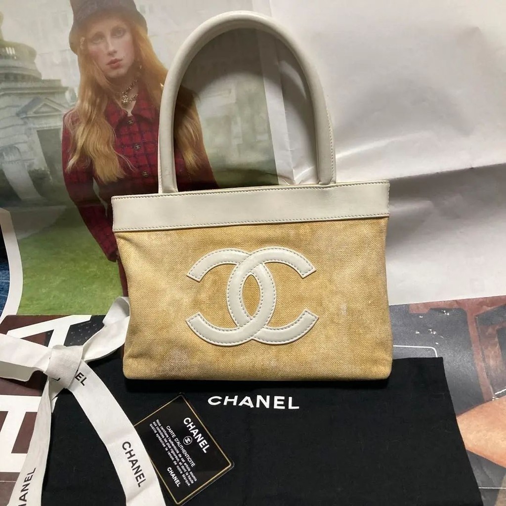 CHANEL 香奈兒 手提包 托特包 帆布 coco 日本直送 二手