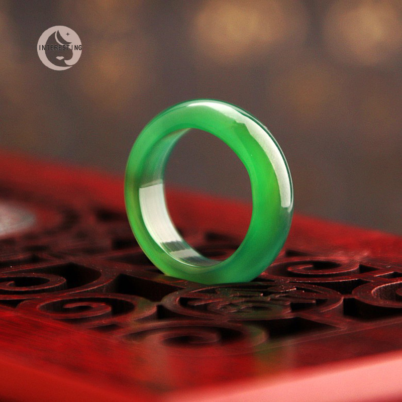 Zl&gt; 中國風紅玉髓戒指首飾時尚配飾男士女士幸運護身符禮物不錯