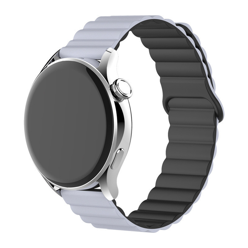 適用於三星watch6錶帶磁吸矽膠回環watch6classic腕帶watch4錶帶