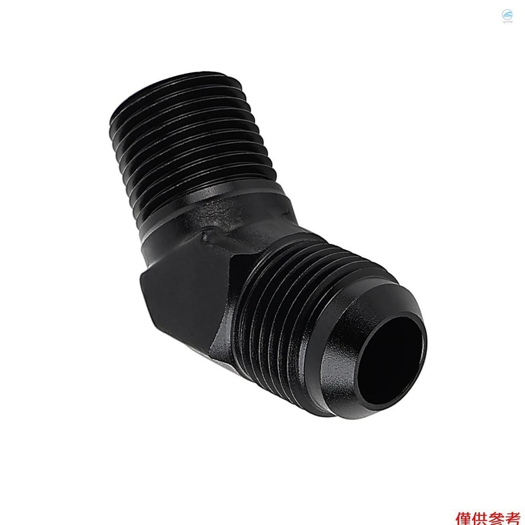 Crtw 10AN 公喇叭口到 1/2'' NPT 管 45 度接頭適配器鋁合金材料