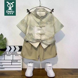 新中式漢服古著兩件套小兒童中國風週歲禮服USAHFUI985