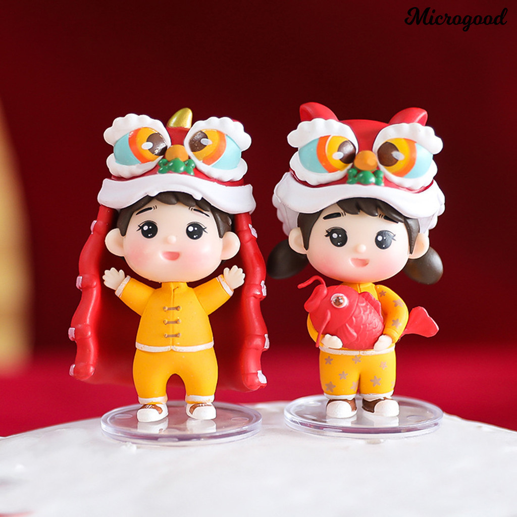 【MIC】舞獅娃娃生動裝飾可愛工藝品手偶舞獅玩具兒童