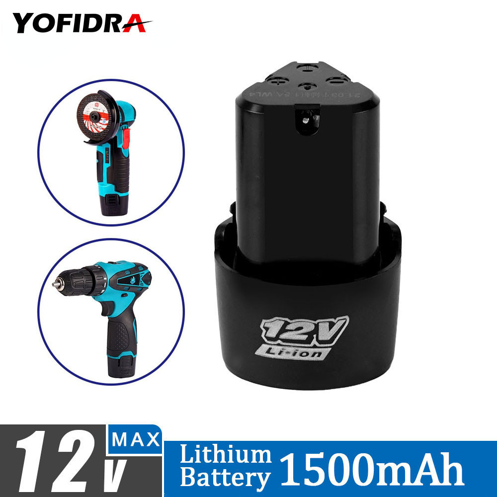 12v 1500mAh 可充電鋰電池,適用於 12V 迷你角磨機電鑽電動螺絲刀備用電池歐盟/美國插頭