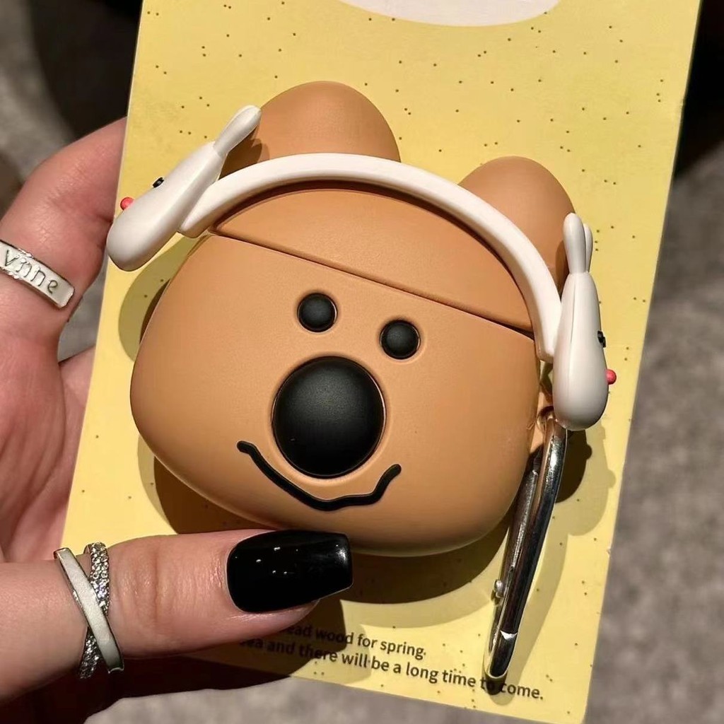 現貨 Dinotaeng 無尾熊 短尾袋鼠 考拉 柿子椒熊耳機殼 Quokka耳機套 適用AirPods1/2代耳機套蘋