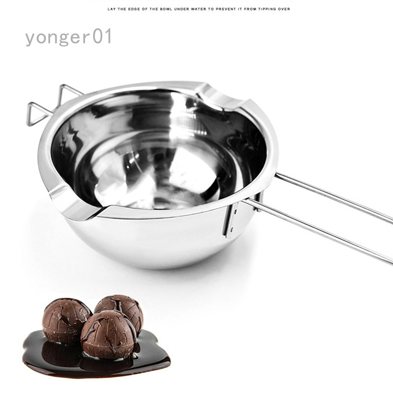 Yonger 不鏽鋼融化鍋 400ml巧克力黃油芝士融化鍋 融化碗