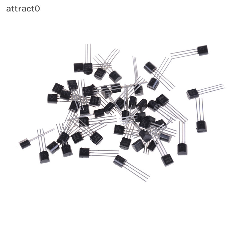 Attact 50pcs/set 晶體管 NPN 黑色 BC547 BC547B 0.1A/45V TW