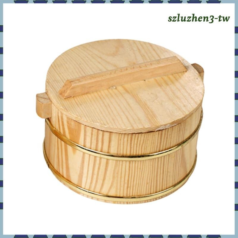 [SzluzhenfbTW] 木製蒸飯桶可重複使用帶蓋餐廳廚房零食