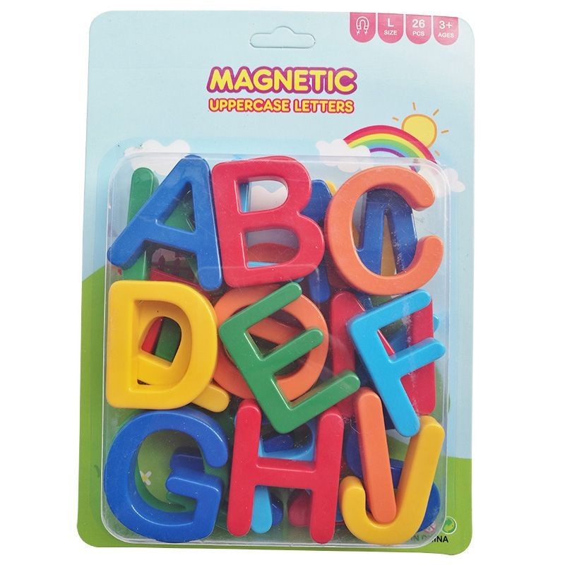 8WF4 【數字貼】包郵兒童早教教具磁性數字磁力貼白板黑板英文字母全套塑膠冰箱貼