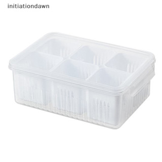 Initiationdawn 6 格食品水果儲物盒隔層冰箱冰櫃收納盒全新