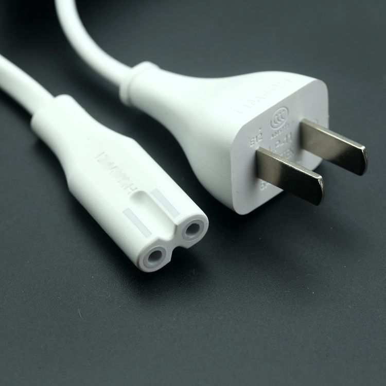 4.2 特賣 原裝配機純銅芯白色兩孔8字線電源線mac mini路由器充電器插頭線
