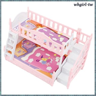[WhgirlTW] 娃娃屋家具 17cm 娃娃屋配件雙層床兒童玩具