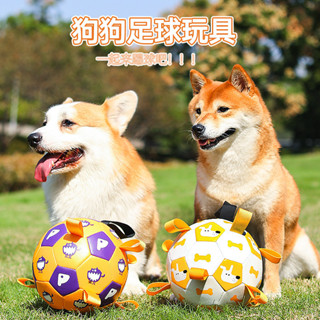 寵物玩具球狗狗戶外玩具磨牙耐咬發聲充氣足球寵物狗訓練
