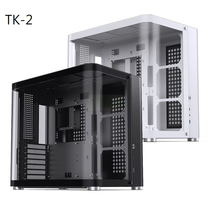 米特3C數位–Jonsbo 喬思伯 TK-2 Ver2.0 背插版 黑/白 MATX 鋁鎂合金機殼