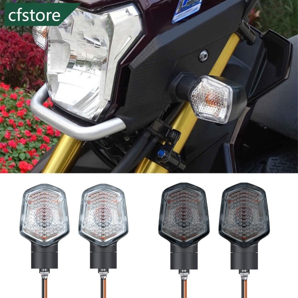 Cfstore 對摩托車轉向信號 LED 燈指示燈前後後閃光燈用於 MSX125 M3 E1M1