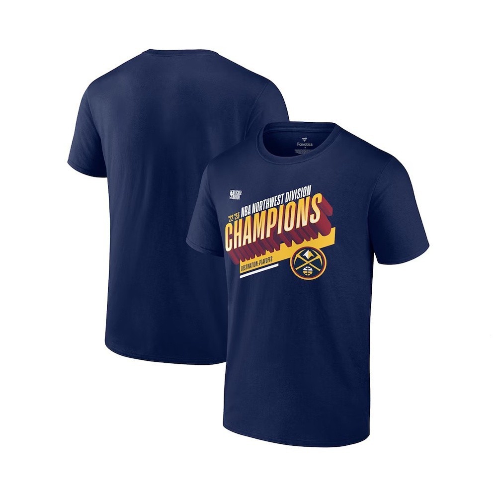 2022-2023 NBA 季後賽 寶藍款 丹佛金塊 Denver Nuggets 季後賽T 恤 球隊T 休閒T恤  短