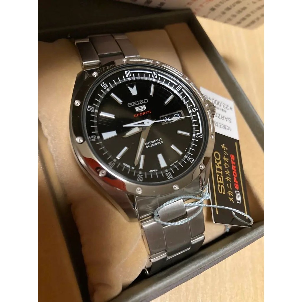 SEIKO 精工 手錶 4R36 Mechanical 錶盤 黑色 日本直送 二手