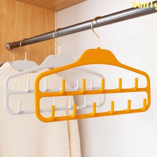 BARR1Y晾衣架,節省空間帶11個鉤子防滑皮帶掛架,多功能塑料360度旋轉皮帶鉤臥室