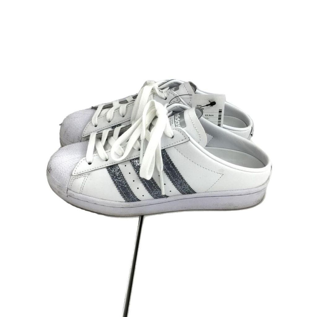 Adidas 涼鞋 高跟拖鞋SUPERSTAR22.5cm 白色 日本直送 二手