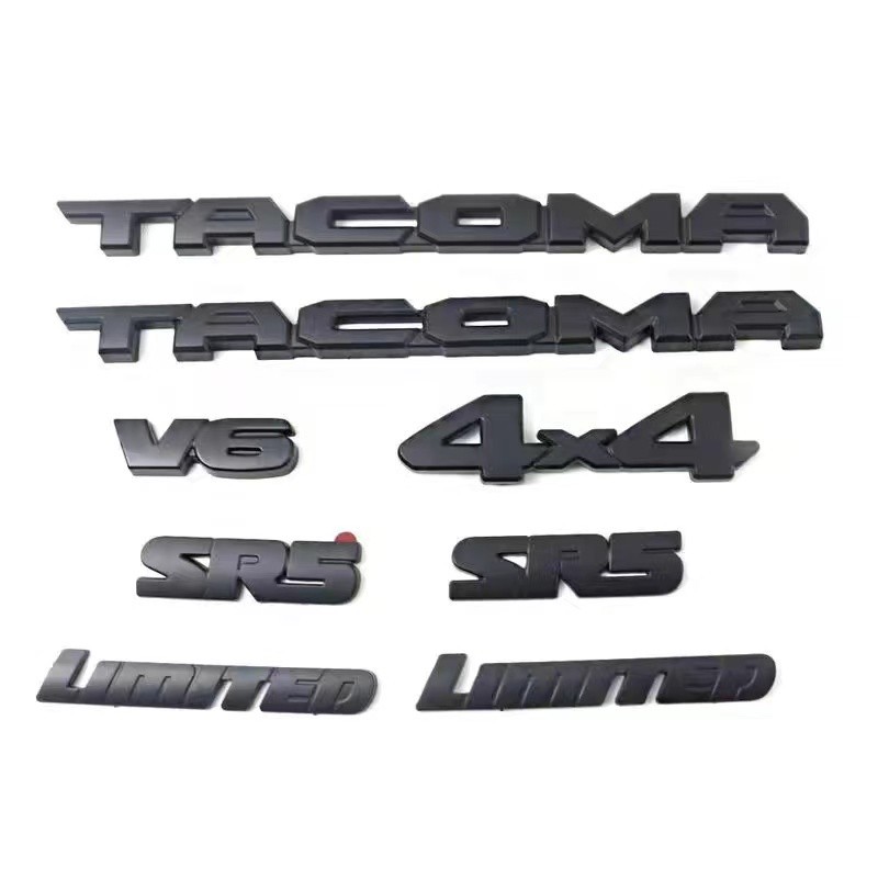 適用豐田塔庫瑪TACOMA車標 Tacoma 車貼 皮卡V6 覆蓋3件套