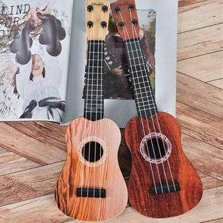 17寸仿真木紋尤克里裡小童吉他玩具玫瑰木4弦夏威夷吉他樂器兒童nayu
